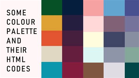 Some Color Palettes Html Codes Aesthetic Grunge Tumblr Etc Etc