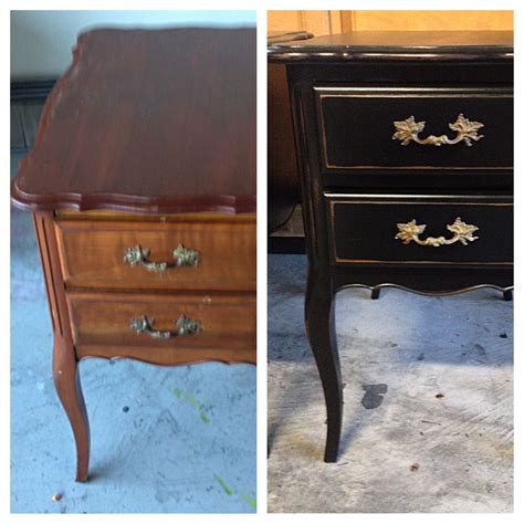 Before And After Vintage Side Table Via Fishers Vintage Revival