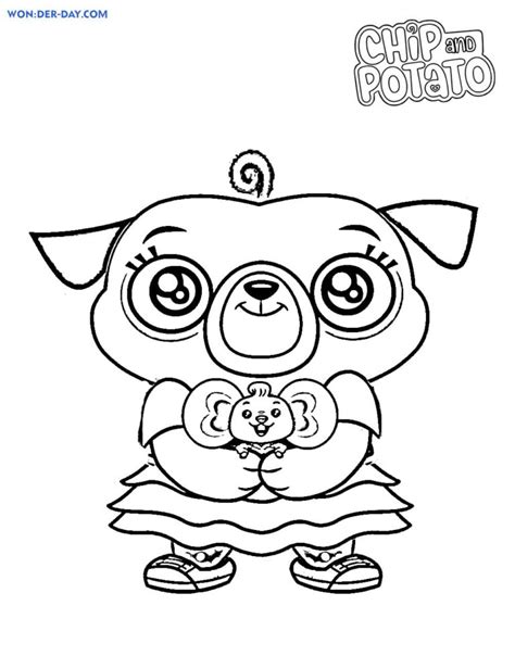 Chip And Potato Coloring Pages Printbale Coloring Pages