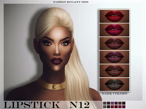 Fashionroyaltysims Frs Lipstick N12