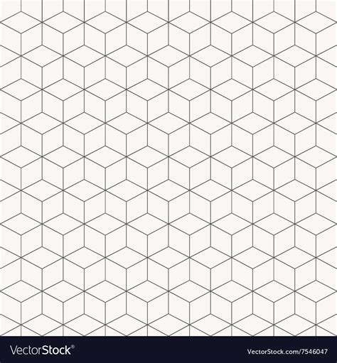 Geometric Cubes Pattern Seamless Royalty Free Vector Image