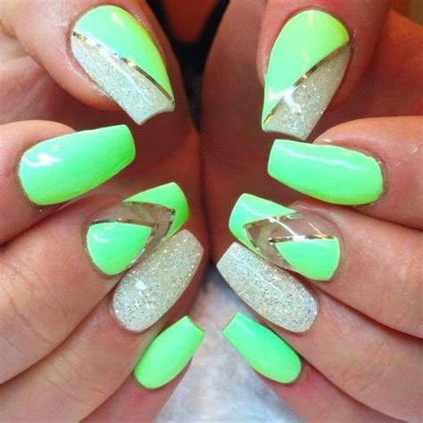 Image Result For Lime Green Nails Neon Green Nails Green Nail Art