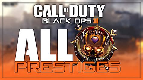 Black Ops 3 All Prestige Emblems 1 11 Master Prestige Youtube