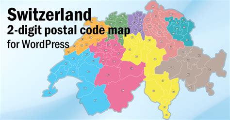 Switzerland Postcode Map With Clickable Postcode Areas For Wordpress