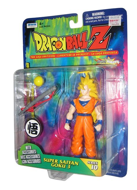 Dragon Ball Z Series 10 Super Saiyan Goku 3 1999 Irwin Toys Figure