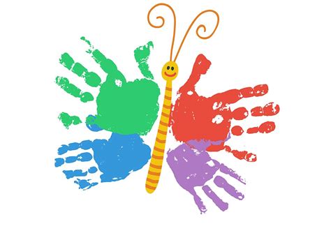 Activities For Kids How To Make A Butterfly Handprint Card Firstcry