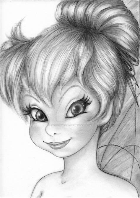 Tinkerbell Portrait Tinkerbell Disney Disney Drawings Disney Sketches