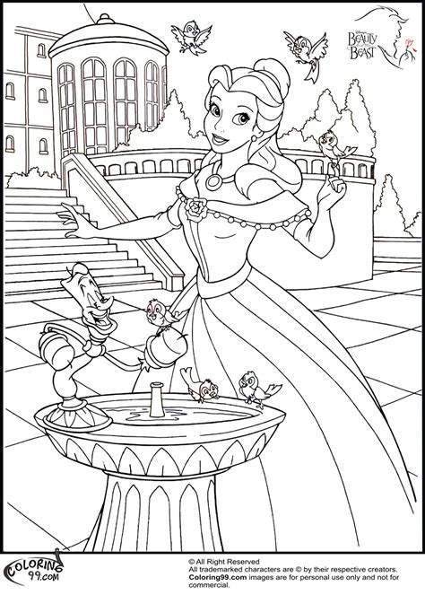 Article by best coloring pages Disney Princess Belle Coloring Pages | Minister Coloring