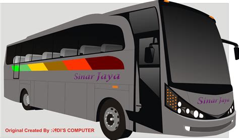 Jenis bus mobil gambar garis eps. welcome to my blog :): Free Download Gambar Vektor Bis Sinar jaya