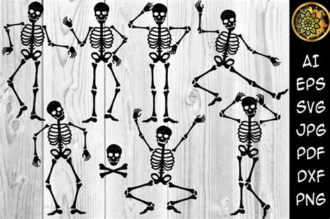 Free Skeleton Svg Skeleton Silhouette Svg Halloween Skeleton Svg The
