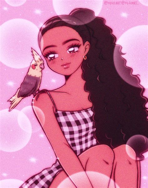 🎀miso🎀 On Twitter Black Love Art Cartoon Girl Drawing Black Girl Cartoon