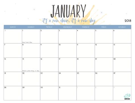 Free Printable Monthly Calendars For 2019 Free Calender Printable