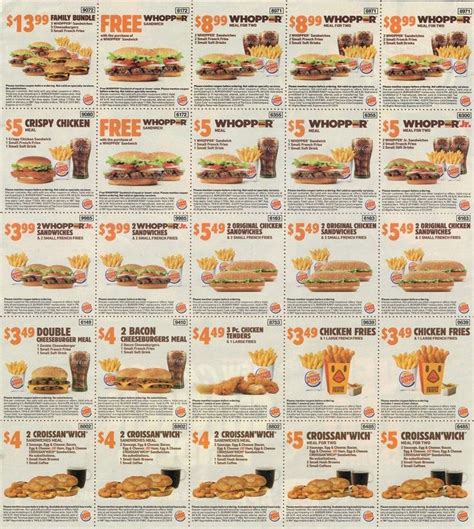 Burger King Codes October Burger King Coupon Photos Freeprintable Me