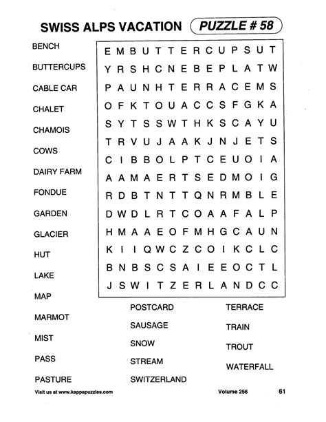 Large Printable Word Searches For Adults - Word Search Printable