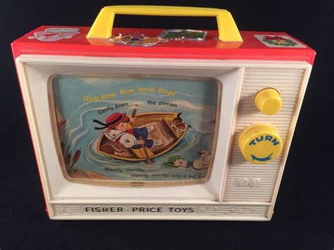 Vintage Fisher Price Tv Musical Picture 1960s Free Shipping