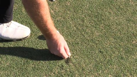 How To Repair Golf Ball Pitch Marks Youtube