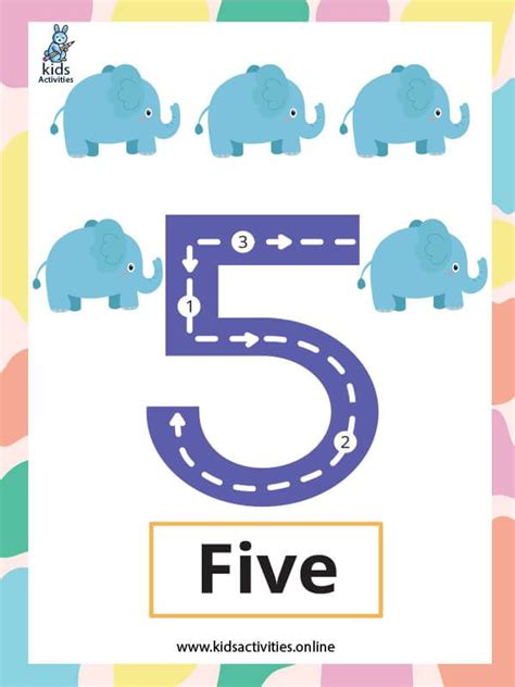 Flashcard With Number One Printable Template Free Printable Free