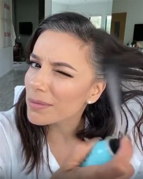 Eva Longoria 45 Shares Shocking Snap Of Her Gray Hair During Quarantine But Uses A Root Cover