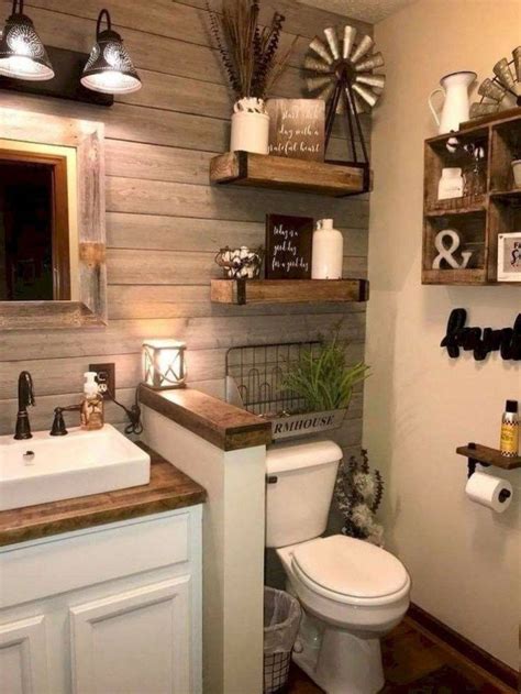 Cute Diy Bathroom Decor Ideas On A Budget 06 Rustic Bathrooms Farmhouse Bathroom Decor