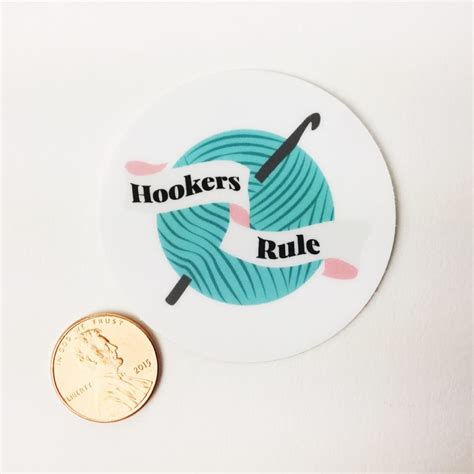 Hookers Rule 2 Sticker Hooked For Life
