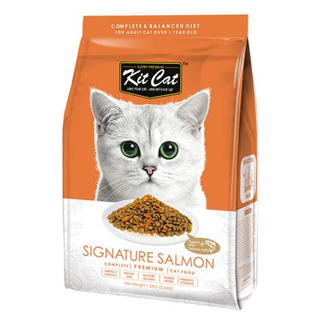 Cat food comes in all kinds of different forms, but the two main options are dry cat food and wet cat food. Kit Cat Signature Salmon (Beautiful Hair) Dry Cat Food ...