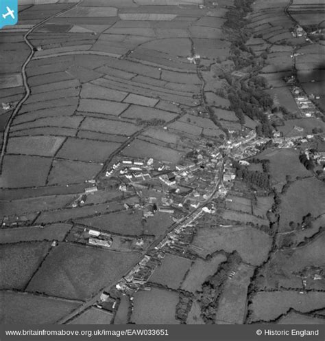 Eaw033651 England 1950 The Town Camelford 1950 Britain From Above