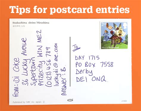 How To Send A Postcard Entry SuperLucky