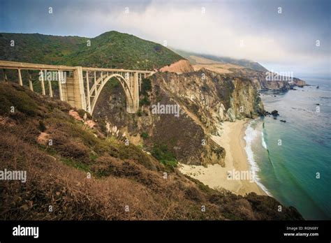 Usa California Big Sur Pacific Coast National Scenic Byway Bixby