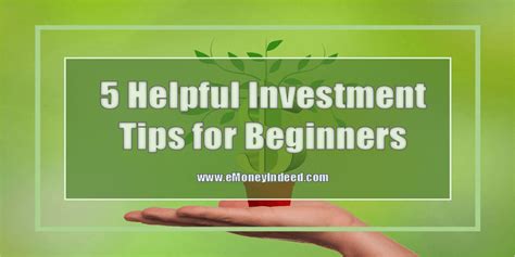 Finding the best safe investments involves accepting some risk. 5 Helpful Investment Tips for Beginners - eMoneyIndeed