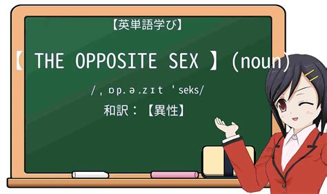 【英単語】opposite sexを徹底解説！意味、使い方、例文、読み方