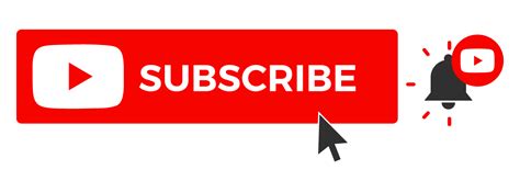 Youtube Subscribe Button Png Vector Art