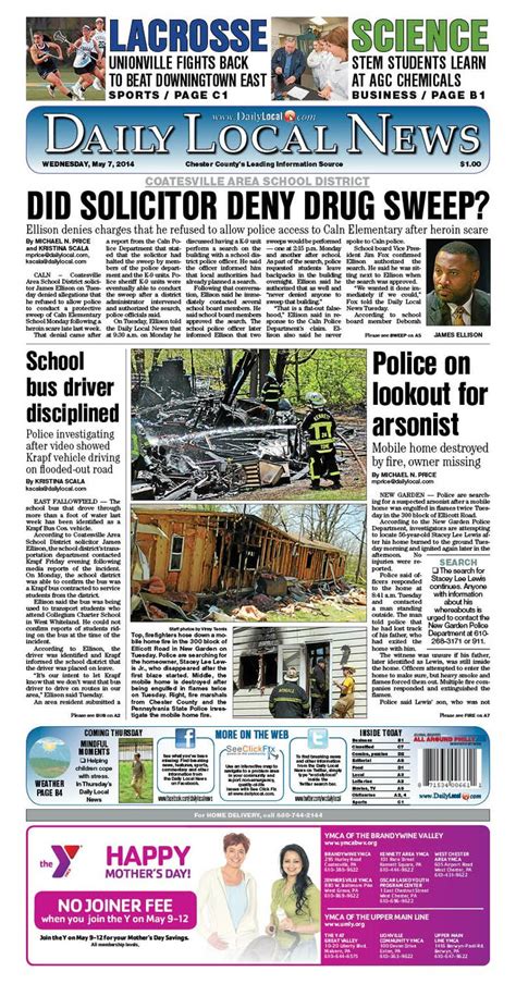 Pin By Daily Local News West Chester On Todays Front Page Stem