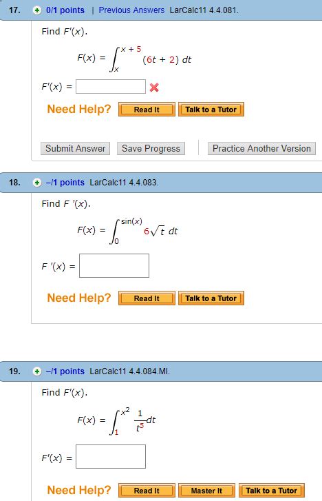 solved find f x f x integral x 5 x 6t 2 dt