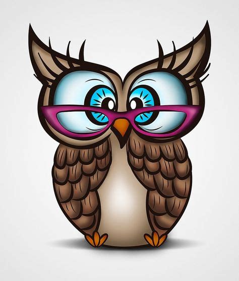 Glasses Owl Clip Art Owl Owl Cartoon