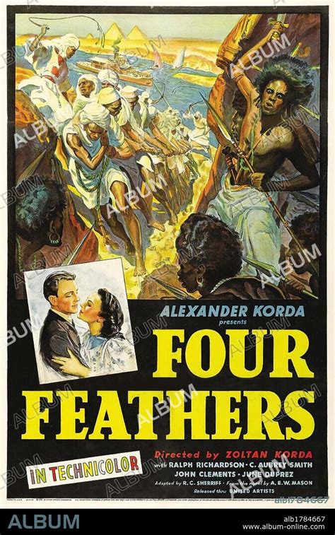 Poster Of The Four Feathers 1939 Directed By Zoltan Korda Copyright Kordaunited Artists