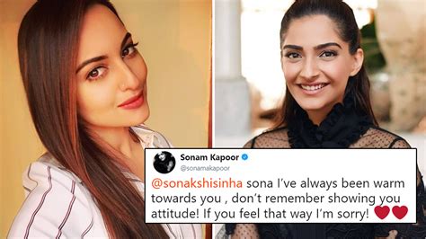 Sonakshis Reply To Sonam Kapoors Apology For Showing Attitude Is Every Gal Pal Ever