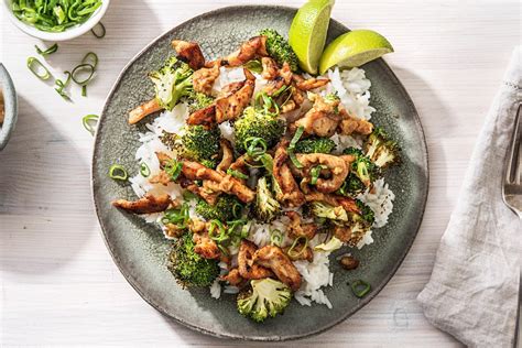 Hoisin sauce is made from vinegar, sugar, soy, chile peppers and garlic, a combination of ingredients which gives it a sweet and slightly spicy flavor. Peanut Chicken Stir-Fry Recipe | HelloFresh