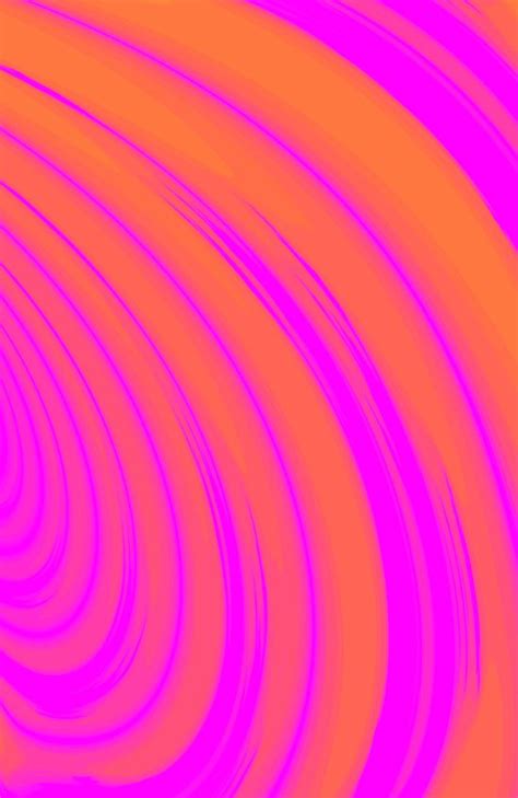 Orange Pink Swirl Pattern Art Print By Moonshine Paradise Fond D
