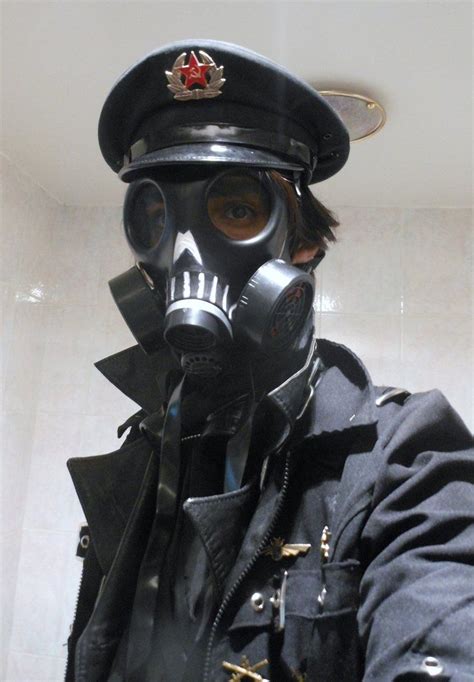 Soviet Goth Uniform Gasmask By Taurus Chaoslord Gas Mask Military