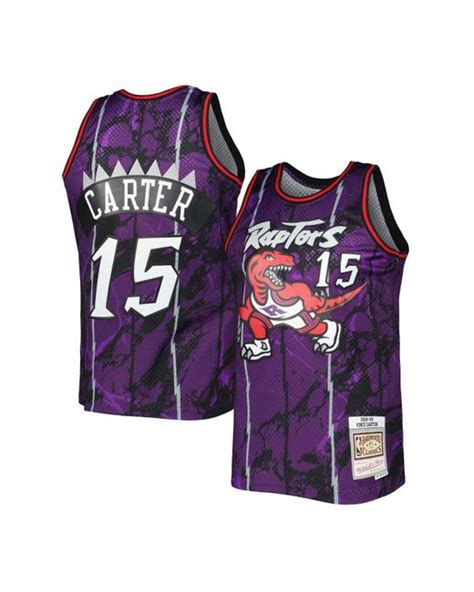 Mitchell And Ness Synthetic Vince Carter Purple Toronto Raptors 1998 99