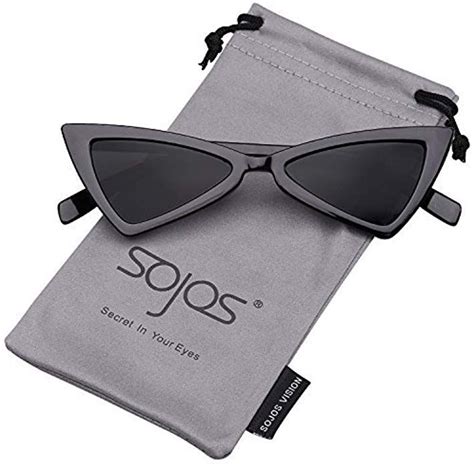 Sojos Small Cateye Sunglasses For Women Men High Pointed Triangle Glasses Sj2051