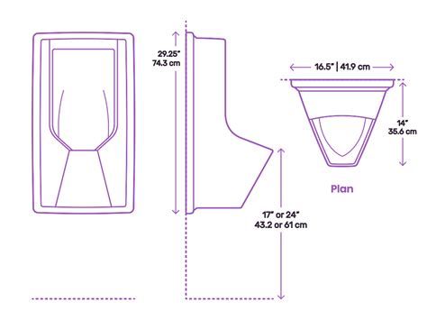 Urinals Dimensions Drawings Dimensions Com