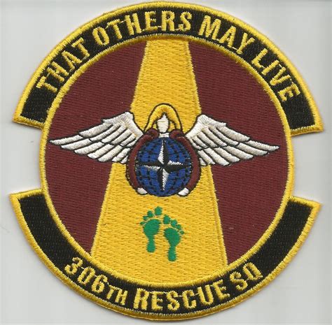 Usaf 306th Rescue Squadron Military Patch That Others May Live