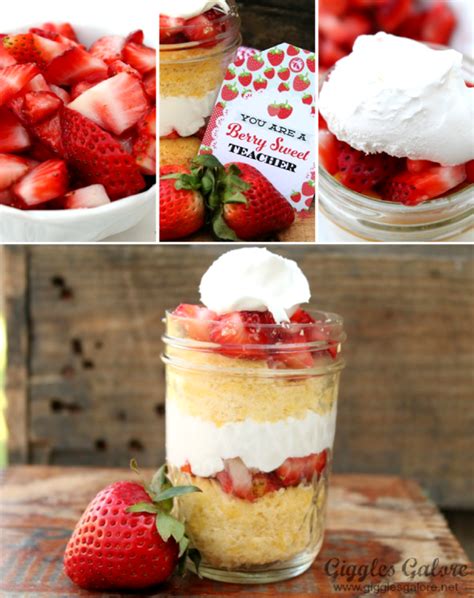 Strawberry Shortcake In A Jar Recipe Party Ideas Party Printables Blog