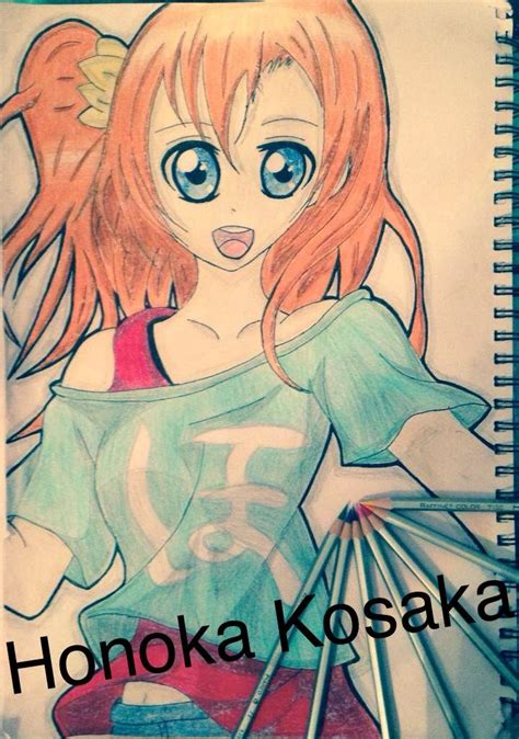 Honoka Kosaka Love Live Drawing Anime Amino