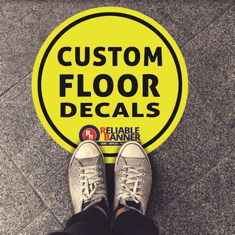 Custom Floor Decals Reliable Banner