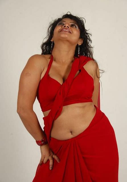 Swathi Varma Hot Navel And Cleavage Show In Red Saree ~ Film Actressmalayalam Film Actress