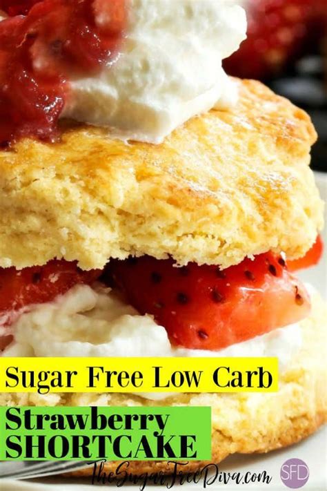 This delicious sugar free cream cheese frosting is the perfect low carb and keto frosting to use on any type of cake, baked goods or eaten by the spoon! EASY Sugar Free Strawberry Shortcake #sugarfree #strawberry #easy #cake #recipe # ...
