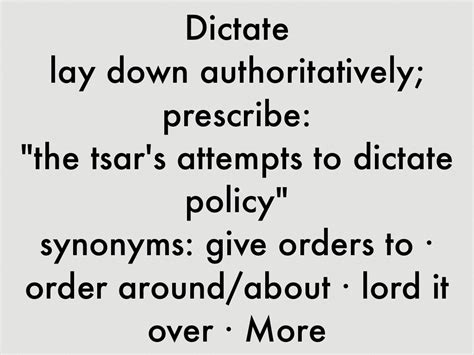 Dictatorial Synonym