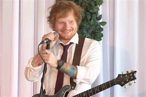 Ed Sheeran Leaves Bride And Groom Stunned With Surprise Performance On Wedding Day Daily Record